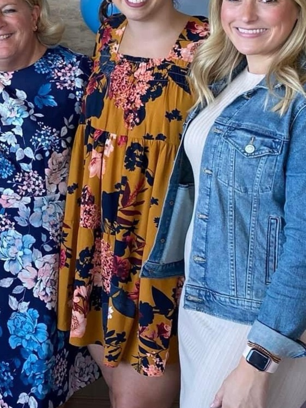 umgee Floral Tiered Boho Dress